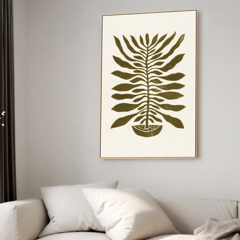 wall-art-print-canvas-poster-framed-One Hundred Leaved Plan-2