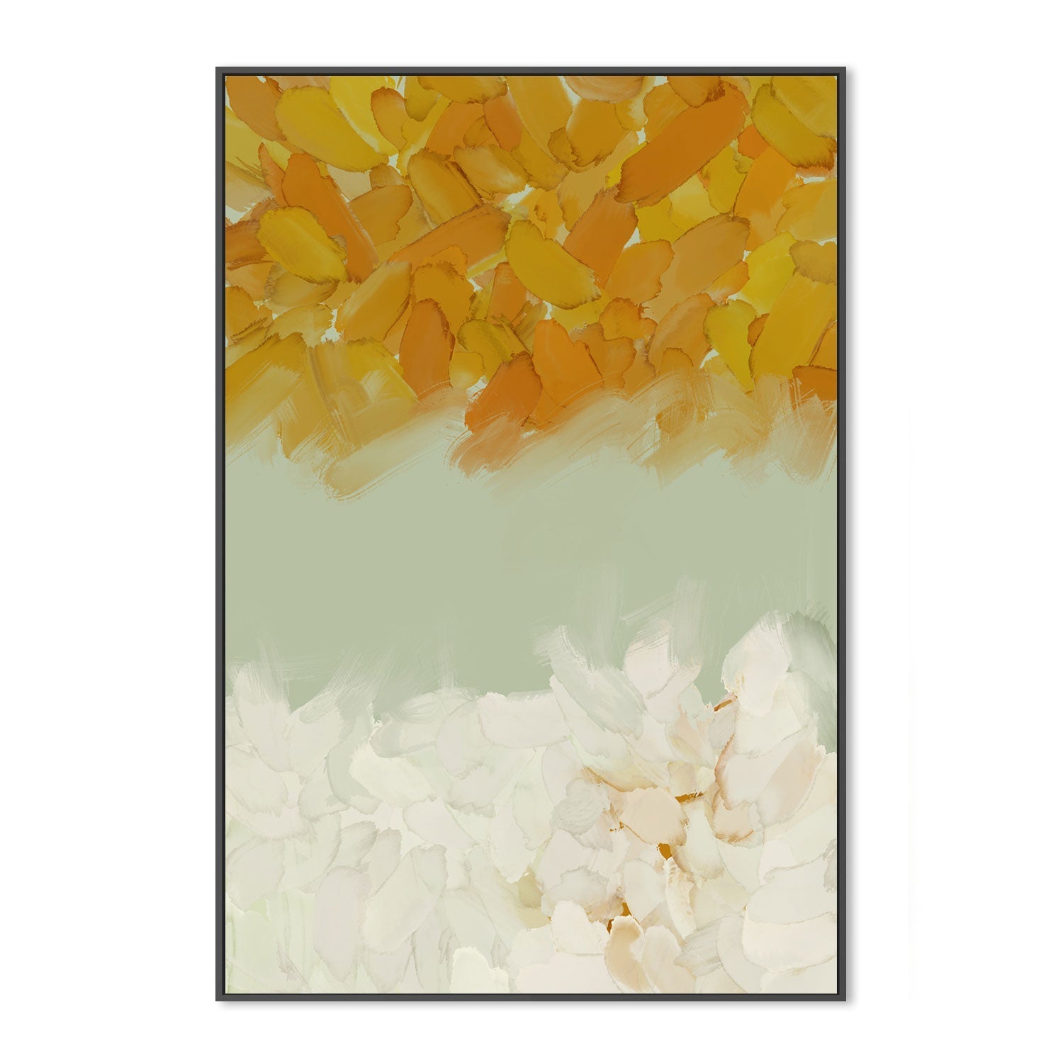 wall-art-print-canvas-poster-framed-Orange Petals, Style A , By Karine Tonial Grimm-GIOIA-WALL-ART