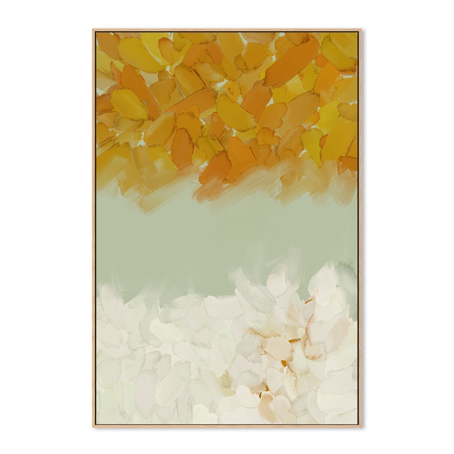 wall-art-print-canvas-poster-framed-Orange Petals, Style A , By Karine Tonial Grimm-GIOIA-WALL-ART