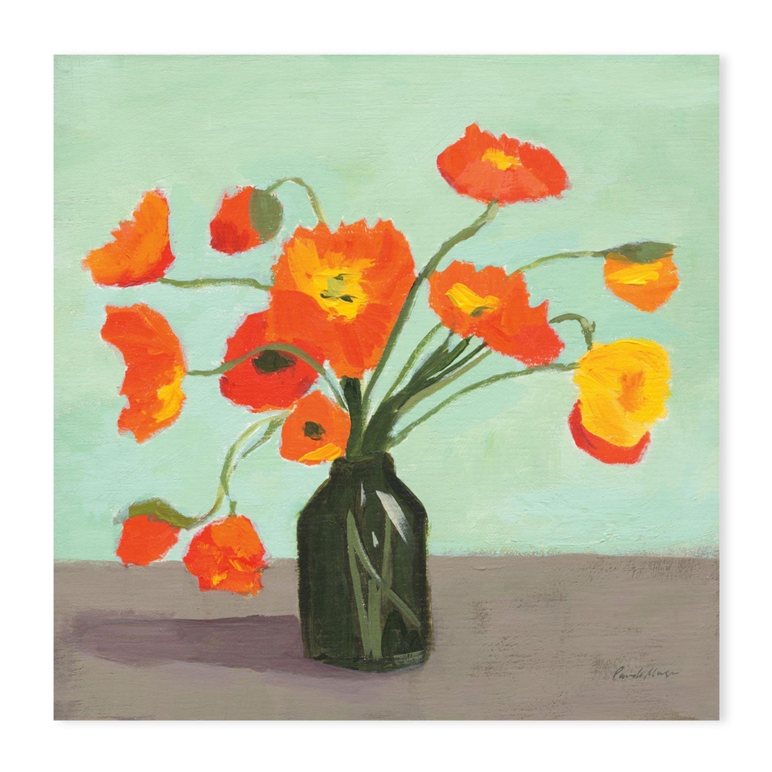 wall-art-print-canvas-poster-framed-Orange Poppies-by-Pamela Munger-Gioia Wall Art