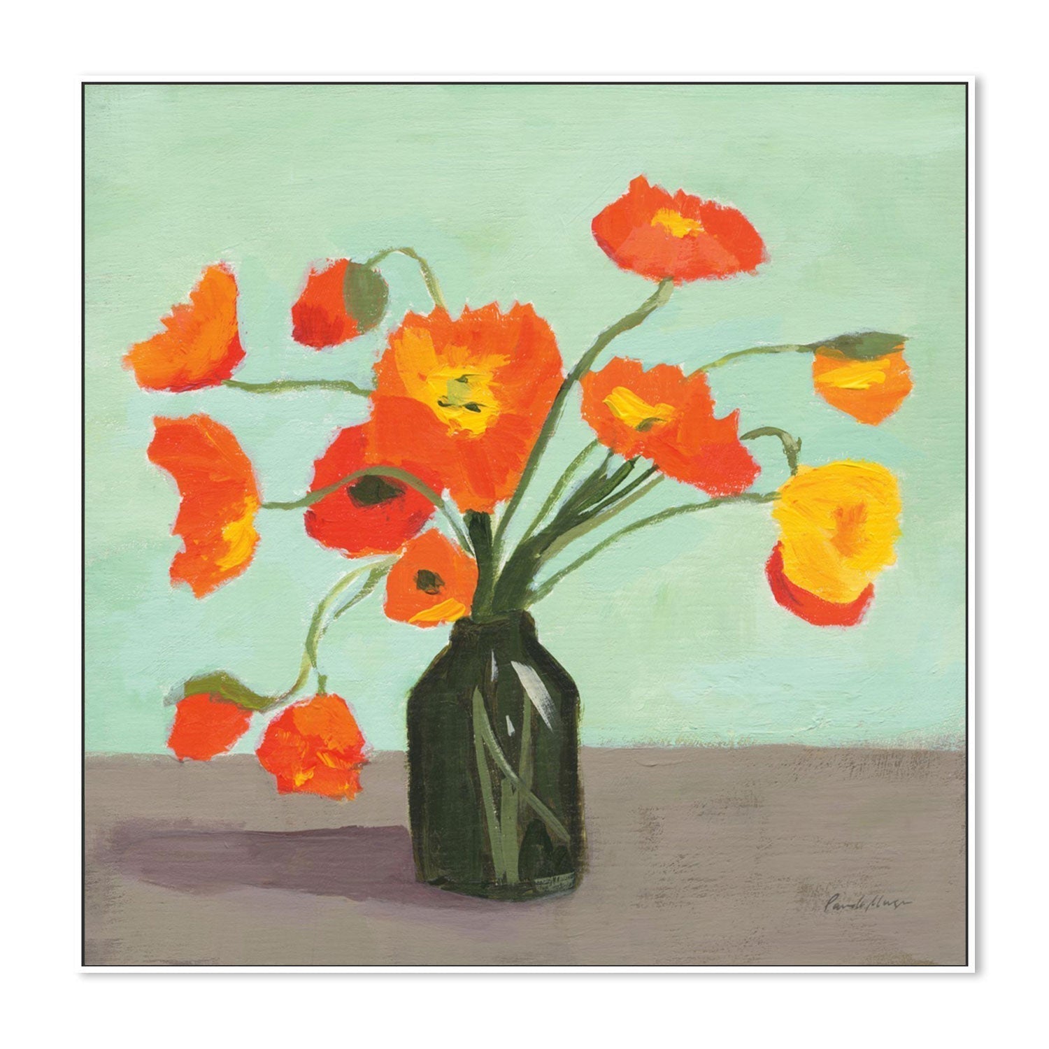 wall-art-print-canvas-poster-framed-Orange Poppies-by-Pamela Munger-Gioia Wall Art