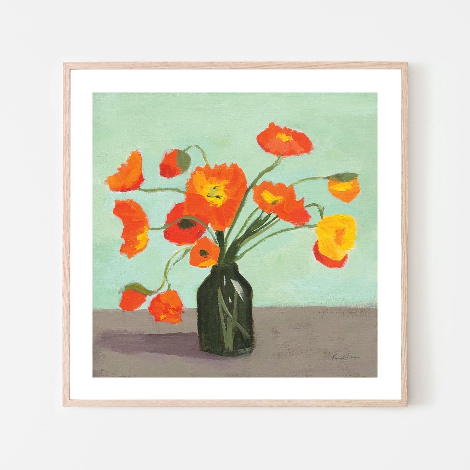 wall-art-print-canvas-poster-framed-Orange Poppies-by-Pamela Munger-Gioia Wall Art