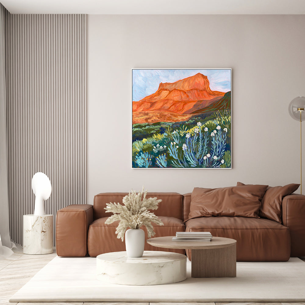 wall-art-print-canvas-poster-framed-Orange Rock , By Eleanor Baker-2