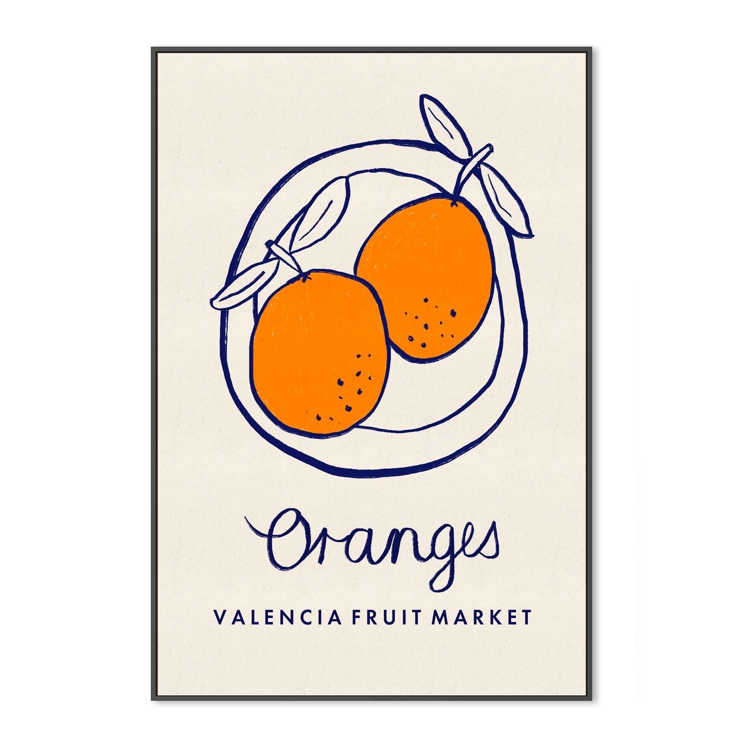 wall-art-print-canvas-poster-framed-Oranges, Valencia Fruit Market , By Lia Nell-3