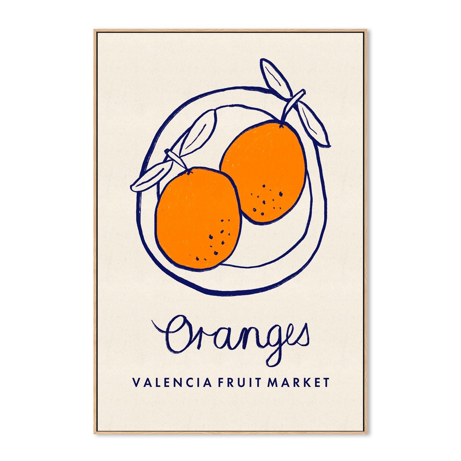 wall-art-print-canvas-poster-framed-Oranges, Valencia Fruit Market , By Lia Nell-4