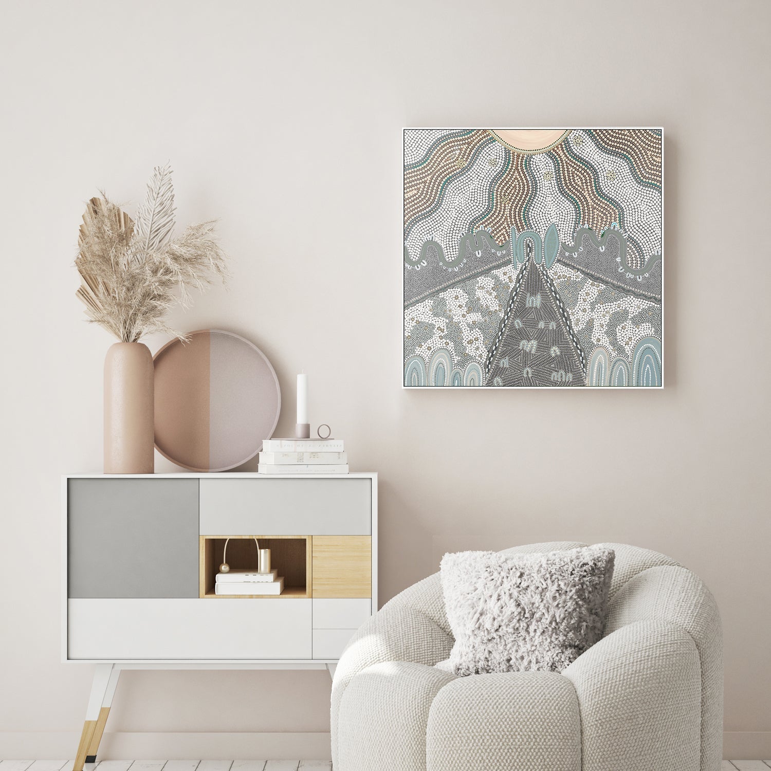 wall-art-print-canvas-poster-framed-Our Matriarch, Muted Blue , By Domica Hill-7