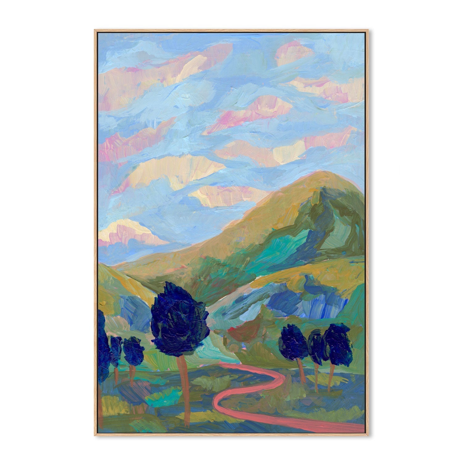 wall-art-print-canvas-poster-framed-Over The Hill , By Eleanor Baker-4