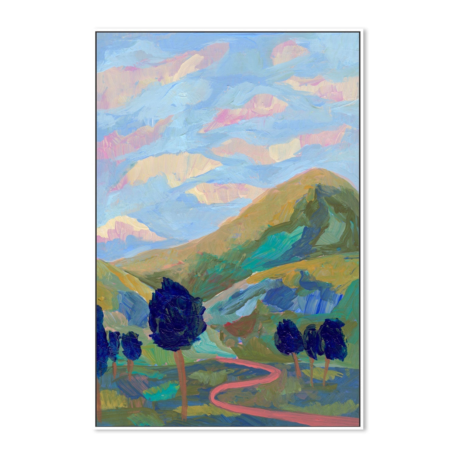 wall-art-print-canvas-poster-framed-Over The Hill , By Eleanor Baker-5