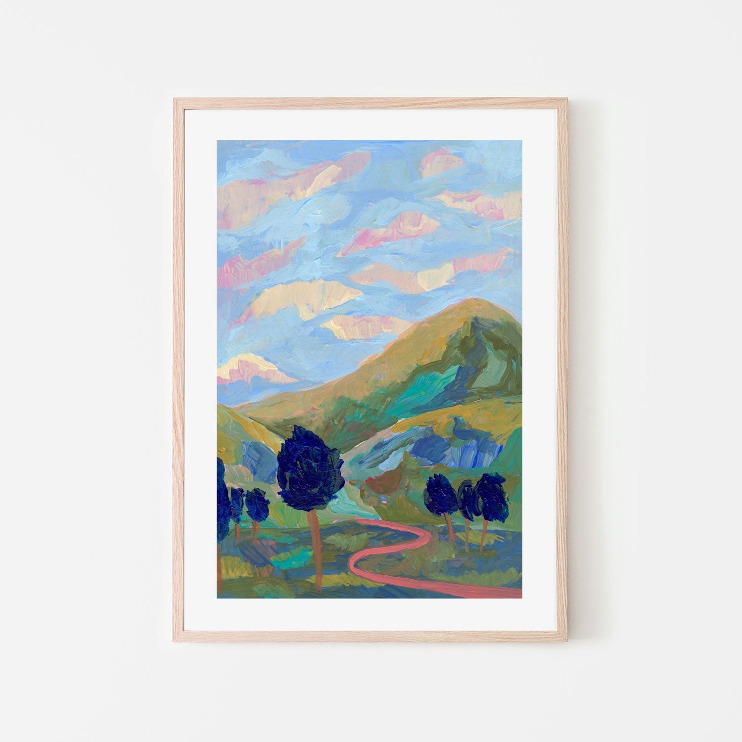 wall-art-print-canvas-poster-framed-Over The Hill , By Eleanor Baker-6