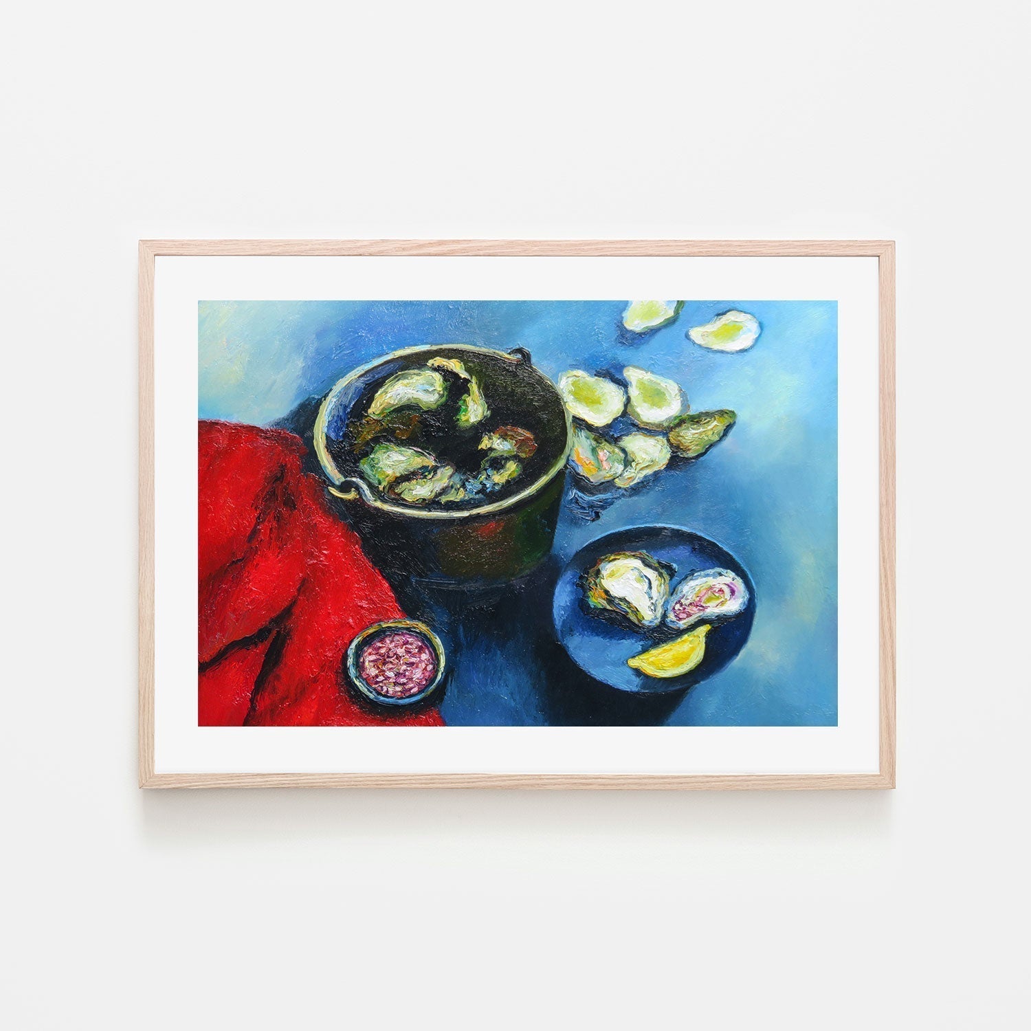 wall-art-print-canvas-poster-framed-Oysters , By Ieva Baklane-GIOIA-WALL-ART