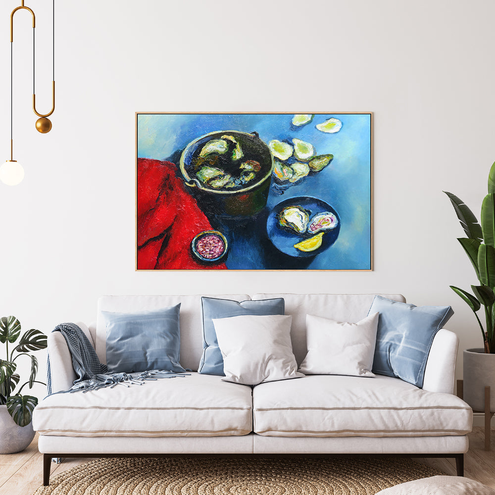 wall-art-print-canvas-poster-framed-Oysters , By Ieva Baklane-GIOIA-WALL-ART