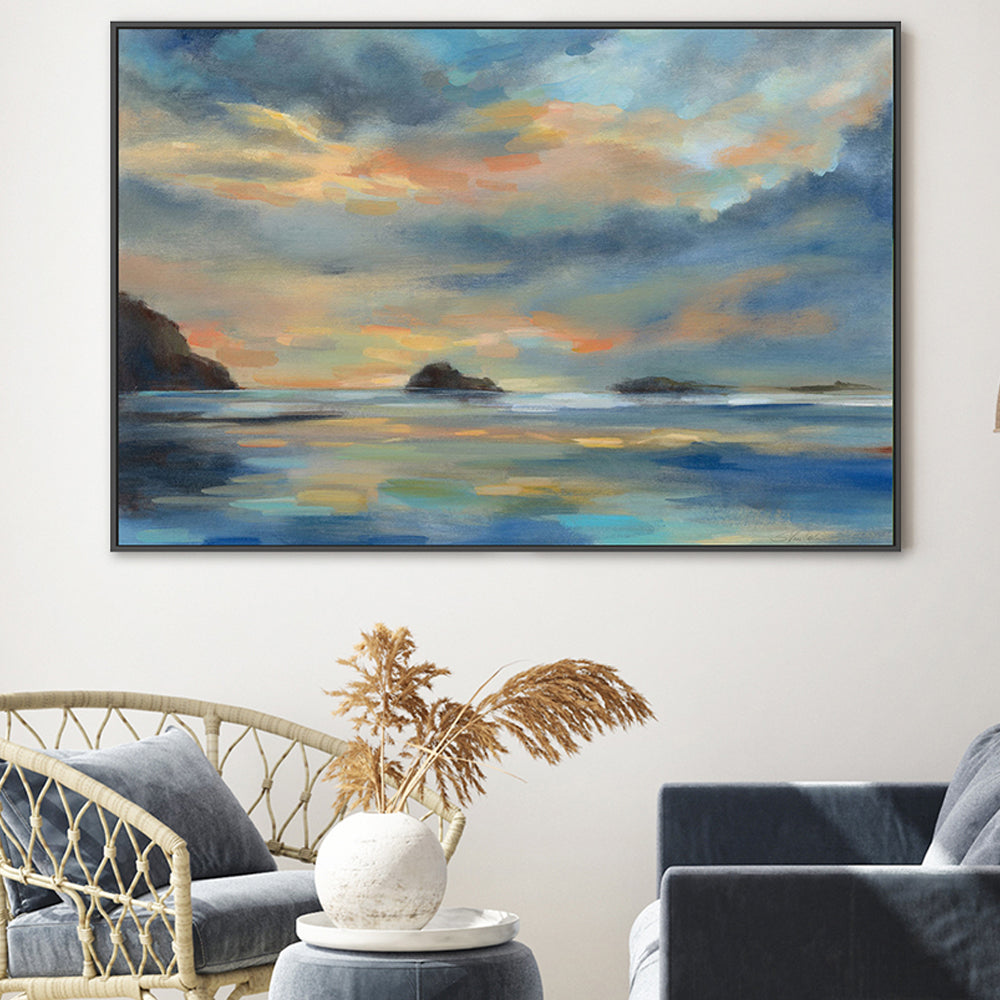 wall-art-print-canvas-poster-framed-Pacific Sunset-by-Silvia Vassileva-Gioia Wall Art