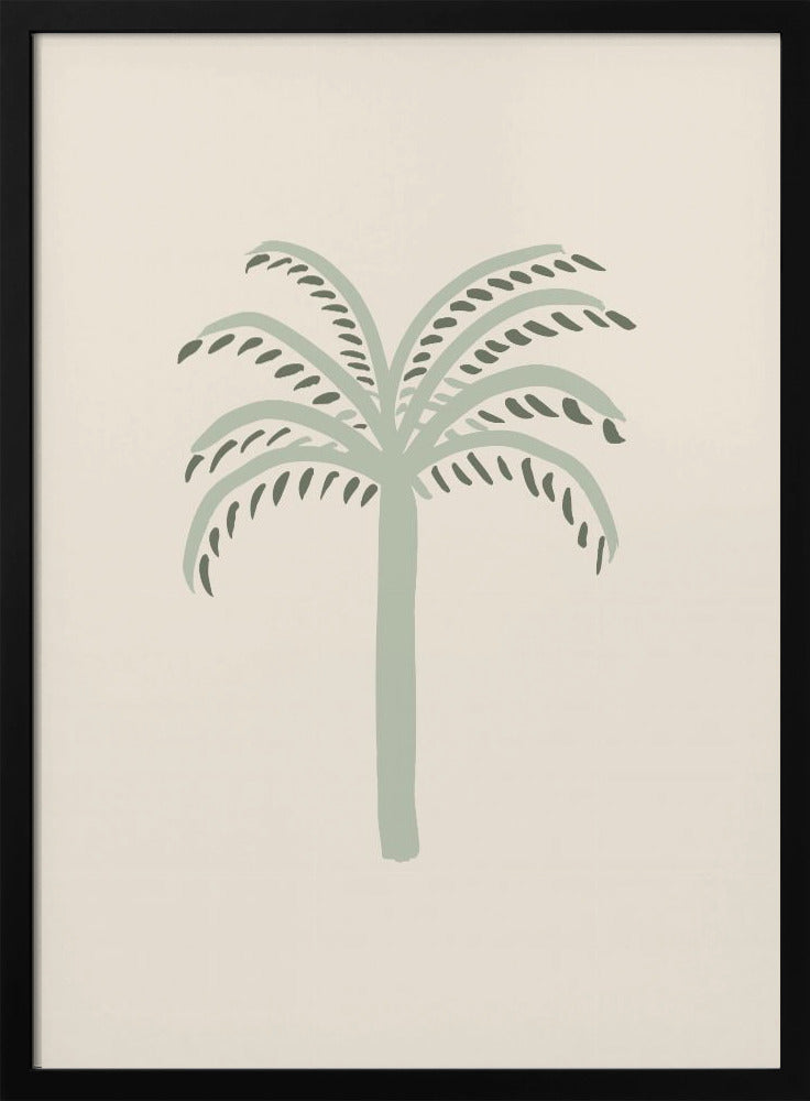 wall-art-print-canvas-poster-framed-Palm Beige and Green-3