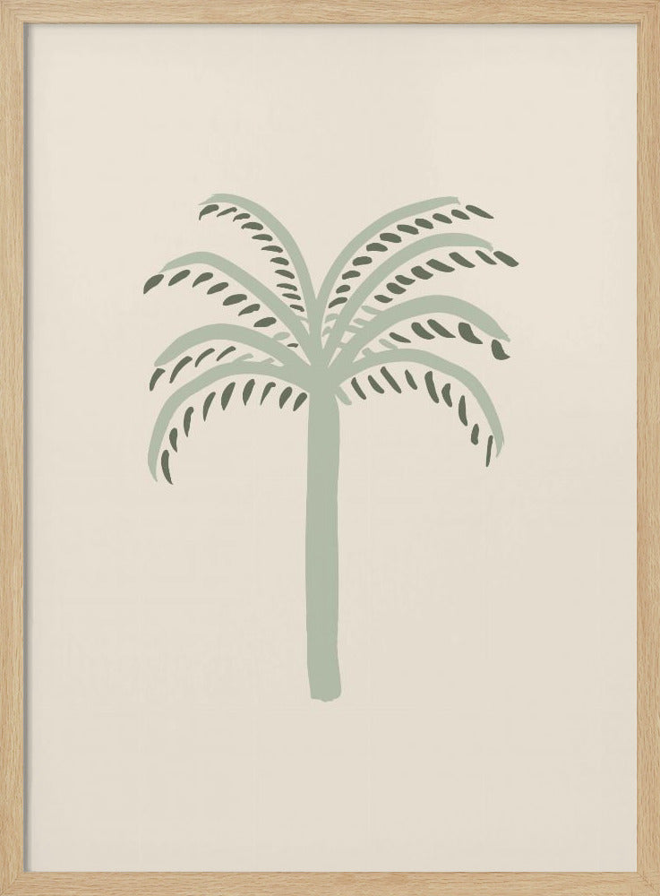 wall-art-print-canvas-poster-framed-Palm Beige and Green-4