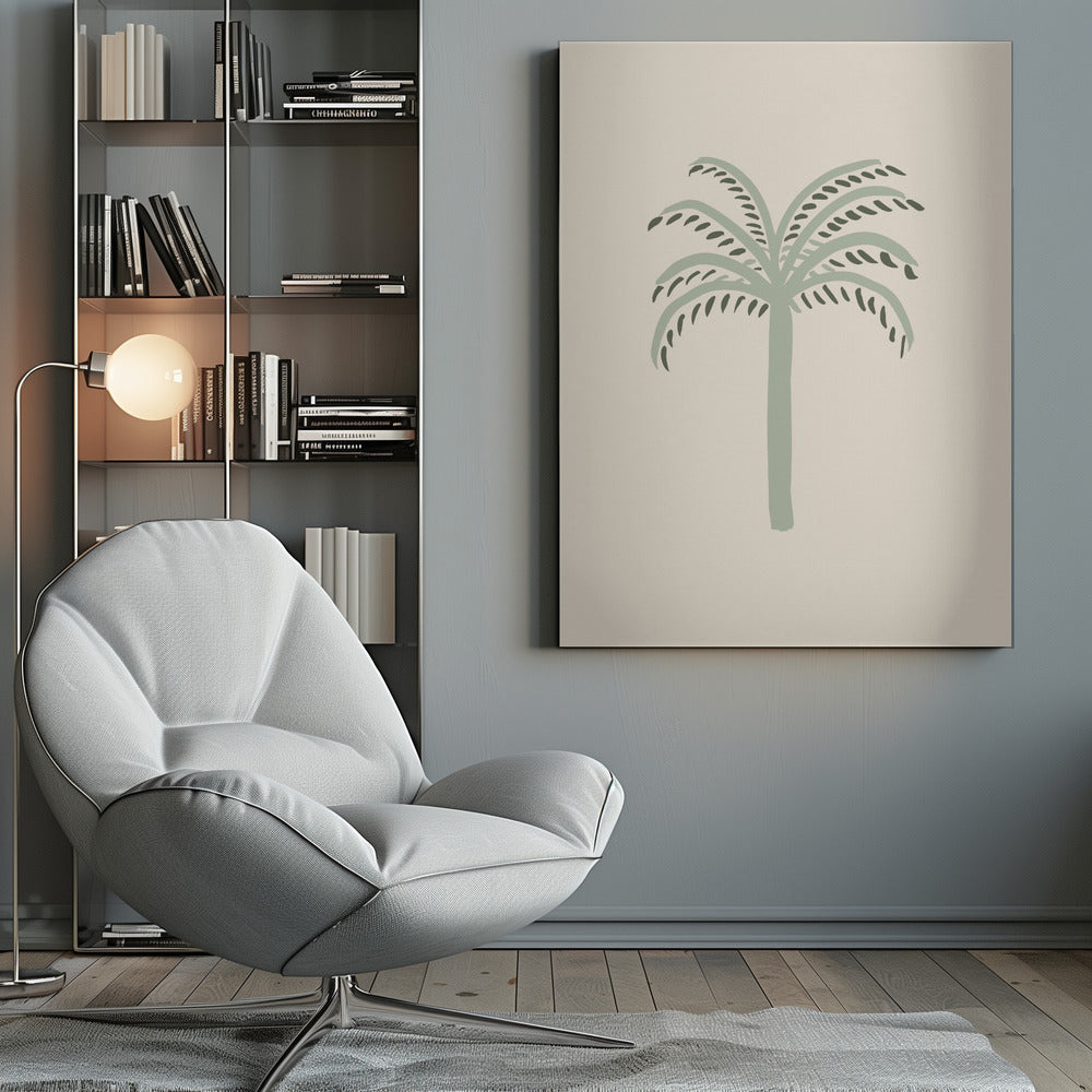 wall-art-print-canvas-poster-framed-Palm Beige and Green-9