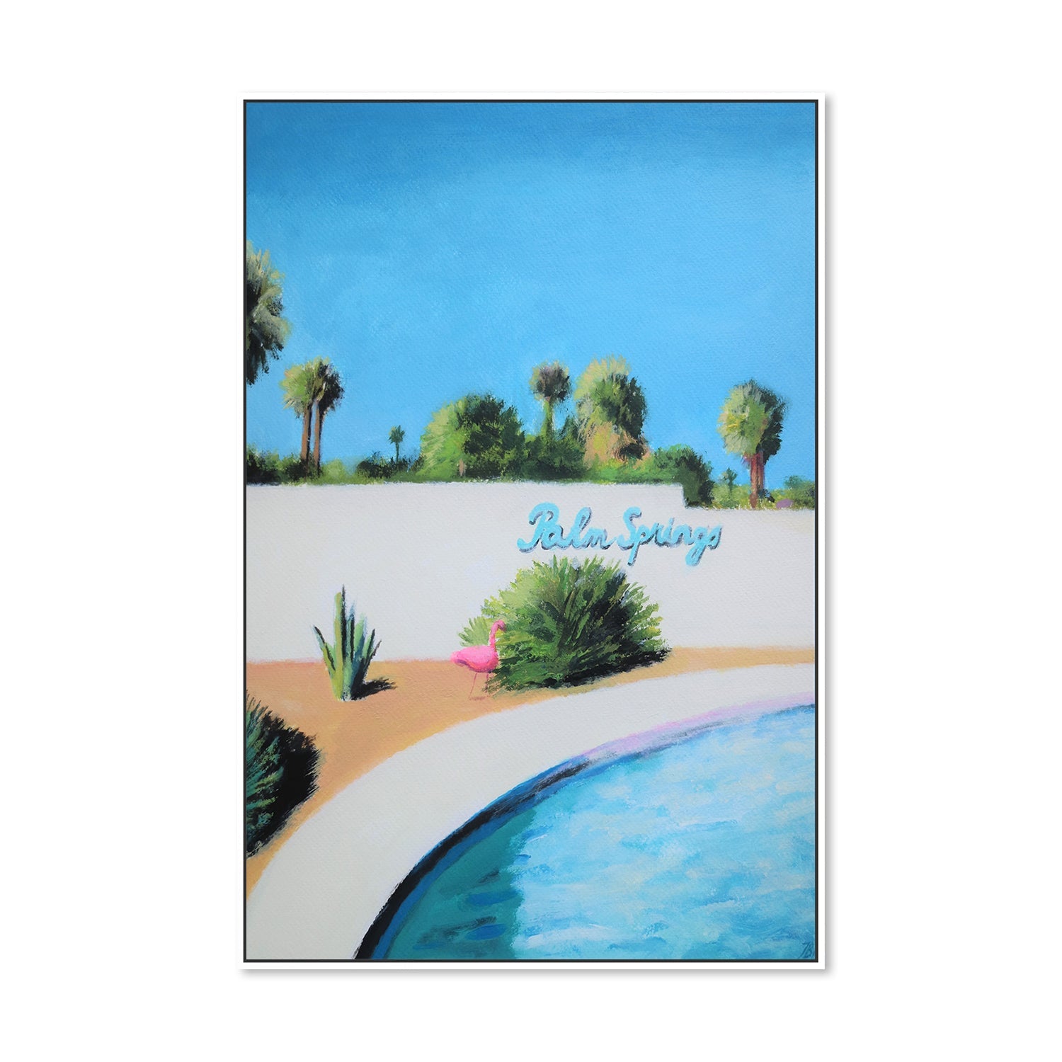 wall-art-print-canvas-poster-framed-Palm Springs-by-Ieva Baklane-Gioia Wall Art