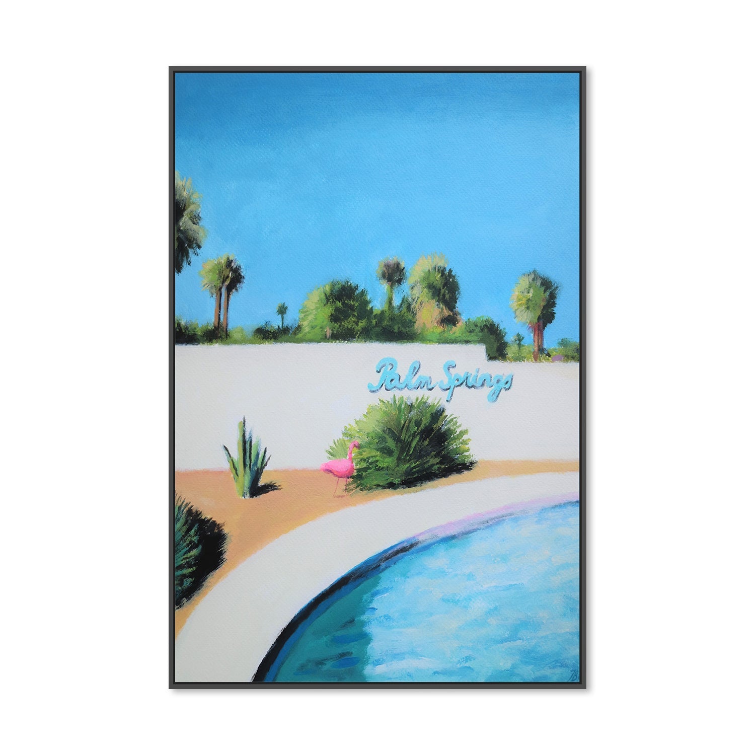 wall-art-print-canvas-poster-framed-Palm Springs-by-Ieva Baklane-Gioia Wall Art