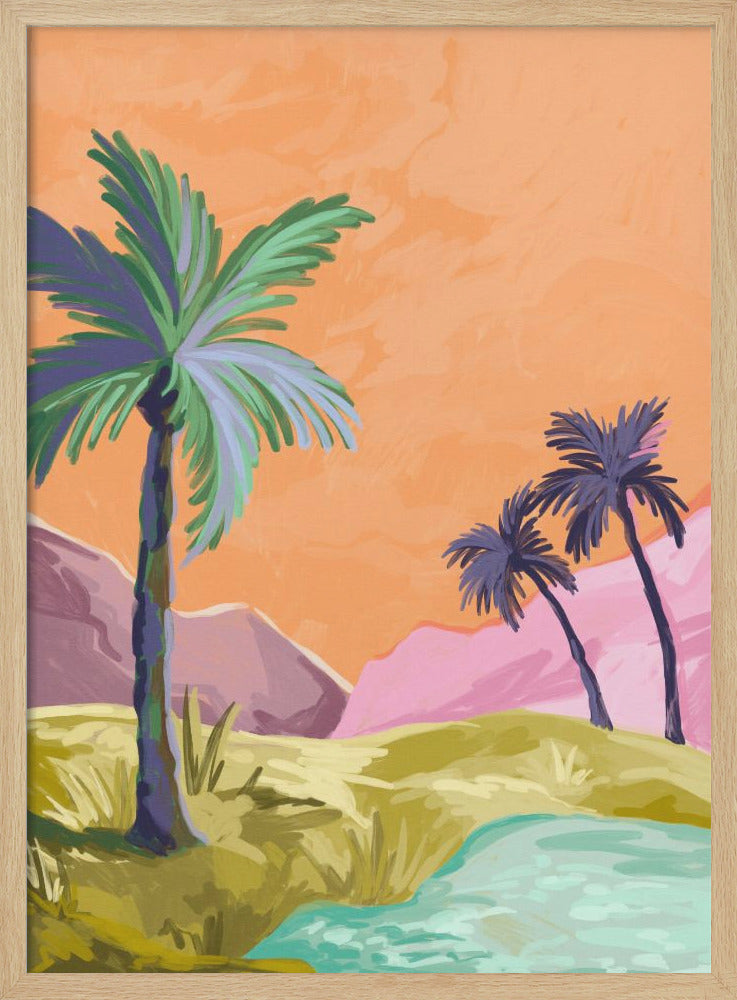 wall-art-print-canvas-poster-framed-Palmtrees , By Goed Blauw-4