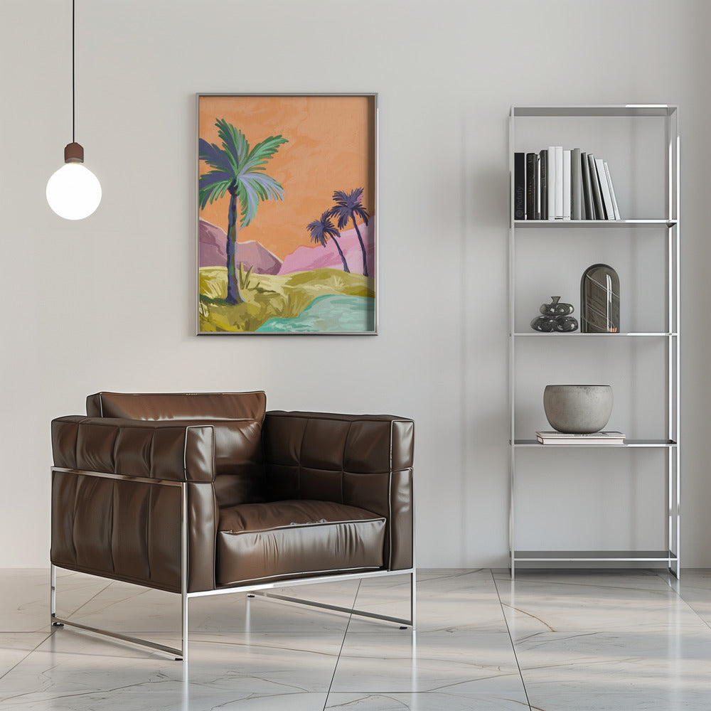 wall-art-print-canvas-poster-framed-Palmtrees , By Goed Blauw-6