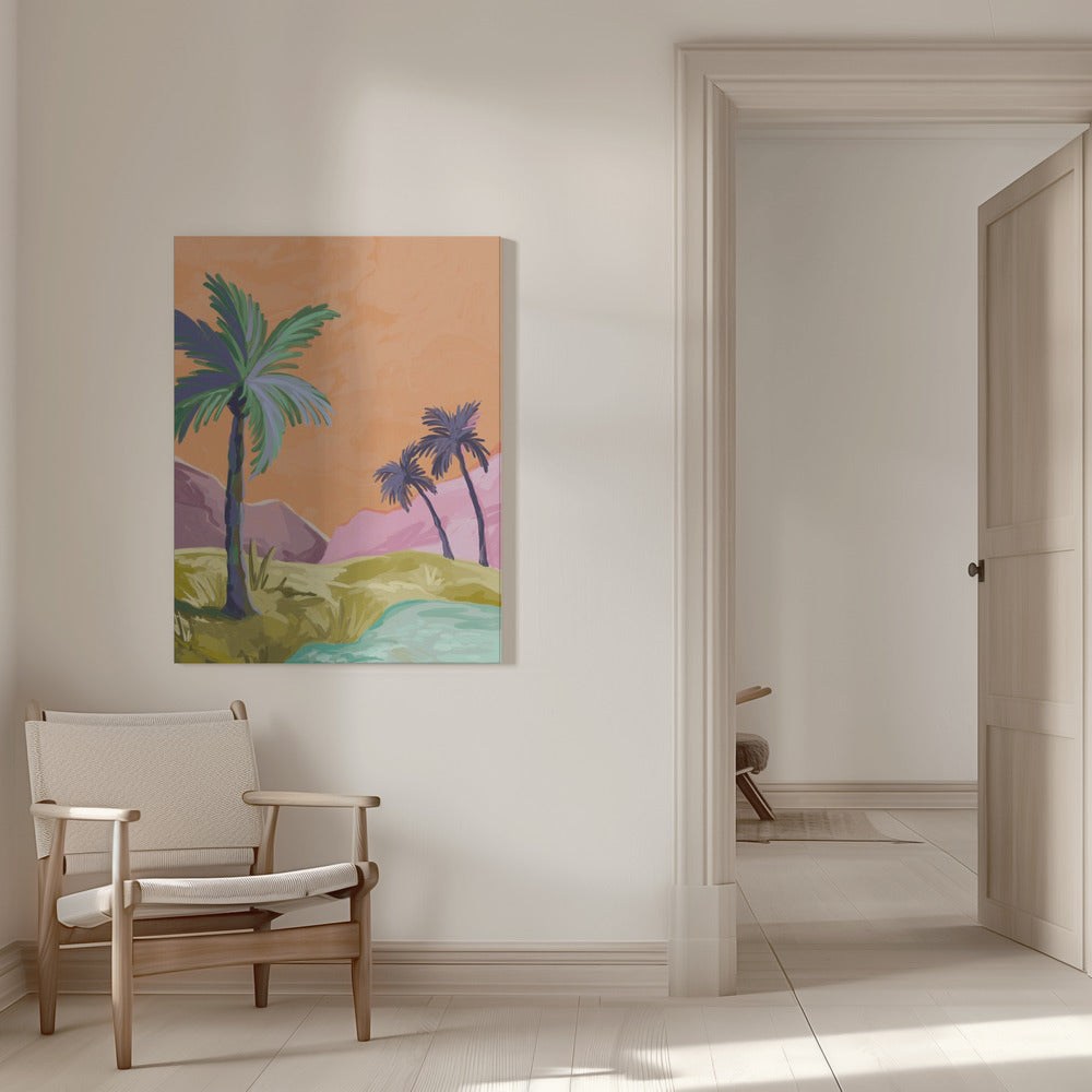 wall-art-print-canvas-poster-framed-Palmtrees , By Goed Blauw-7