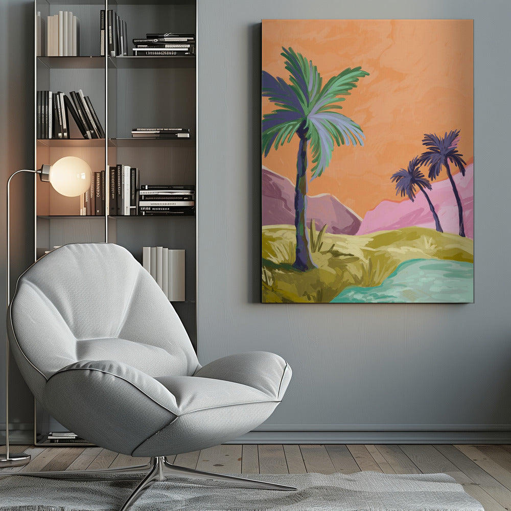 wall-art-print-canvas-poster-framed-Palmtrees , By Goed Blauw-9