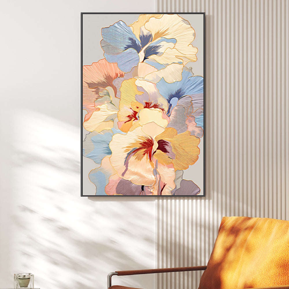 wall-art-print-canvas-poster-framed-Pansies , By Unratio-2