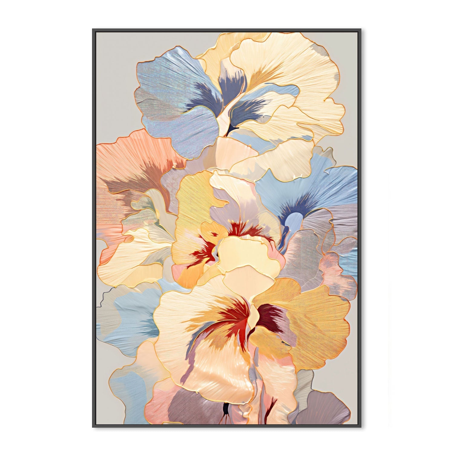 wall-art-print-canvas-poster-framed-Pansies , By Unratio-3