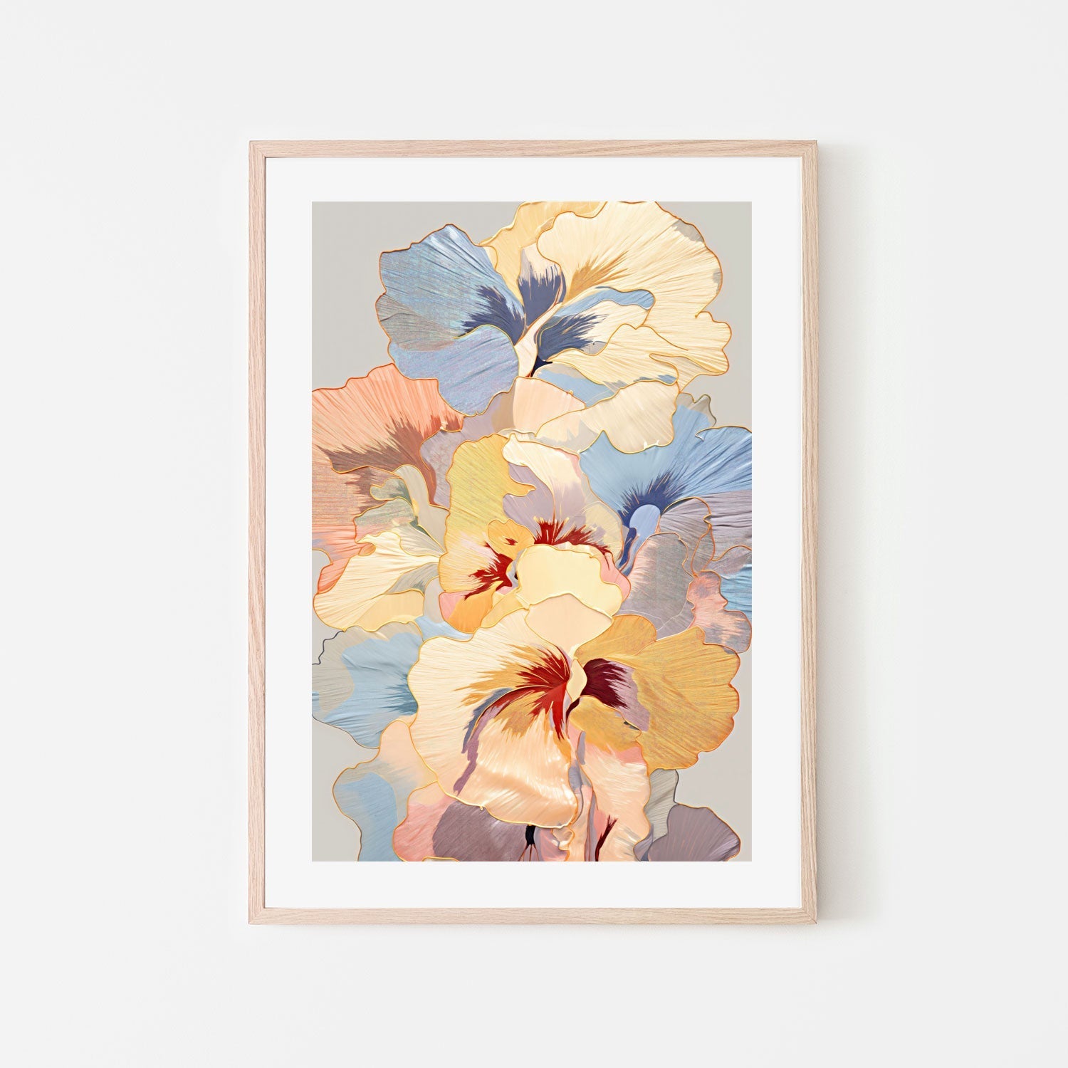 wall-art-print-canvas-poster-framed-Pansies , By Unratio-6