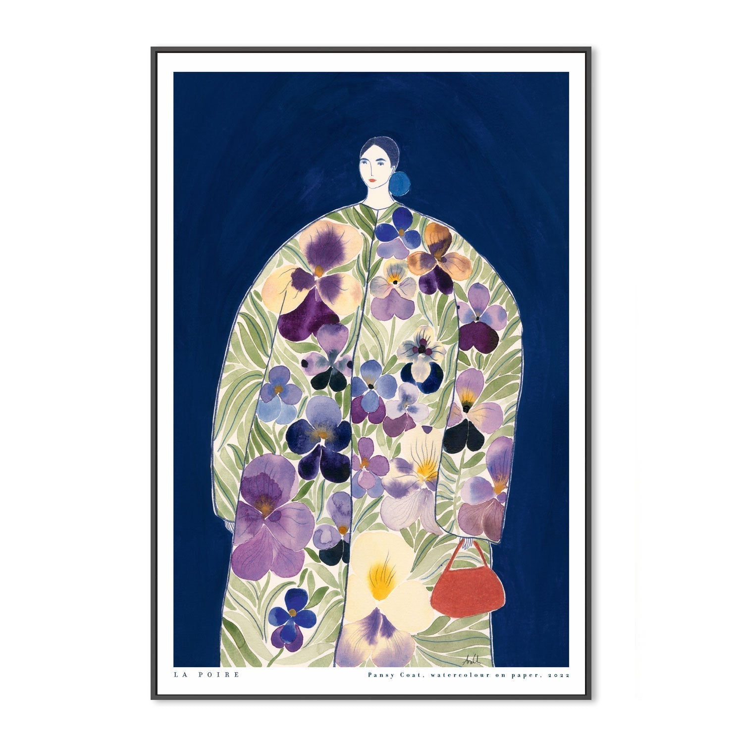 wall-art-print-canvas-poster-framed-Pansy Coat , By La Poire-GIOIA-WALL-ART