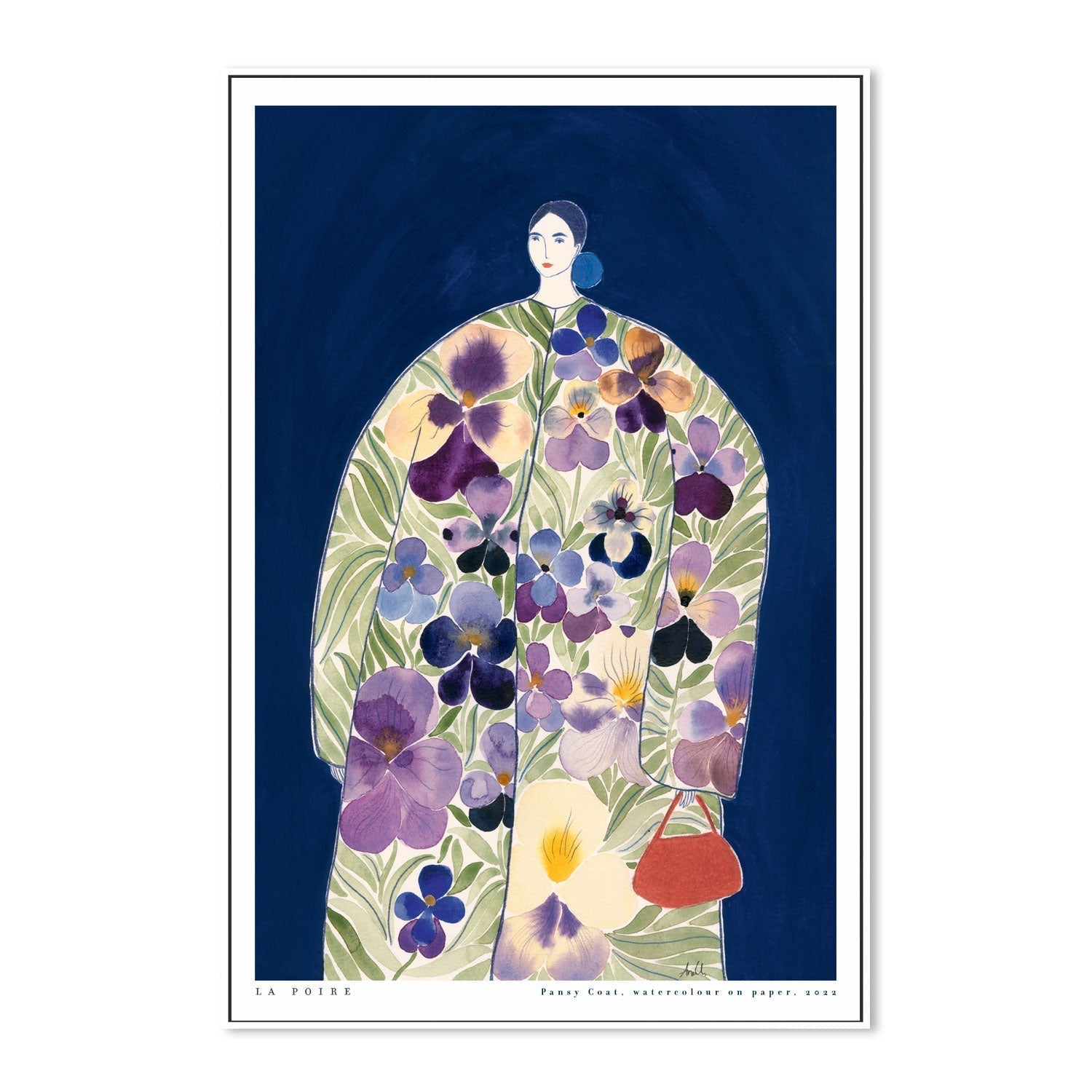 wall-art-print-canvas-poster-framed-Pansy Coat , By La Poire-GIOIA-WALL-ART