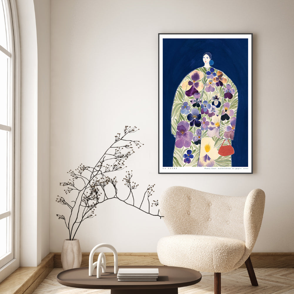 wall-art-print-canvas-poster-framed-Pansy Coat , By La Poire-GIOIA-WALL-ART