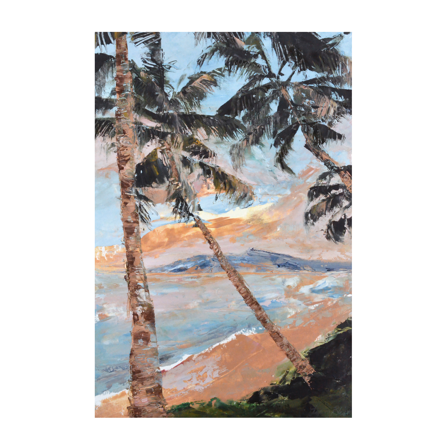 wall-art-print-canvas-poster-framed-Paradise Palms , By Tiffany Blaise-1