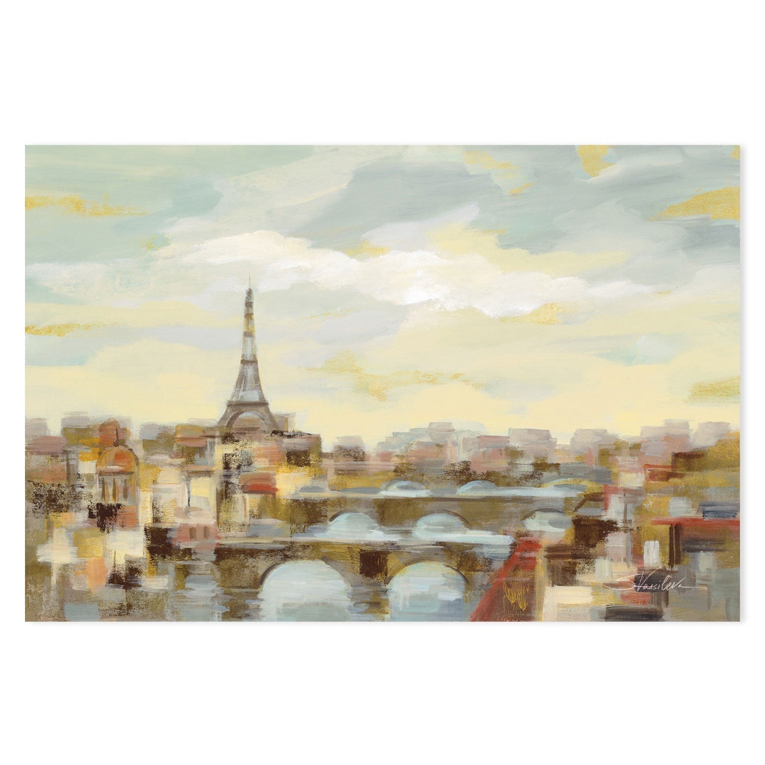 wall-art-print-canvas-poster-framed-Paris Afternoon-by-Silvia Vassileva-Gioia Wall Art