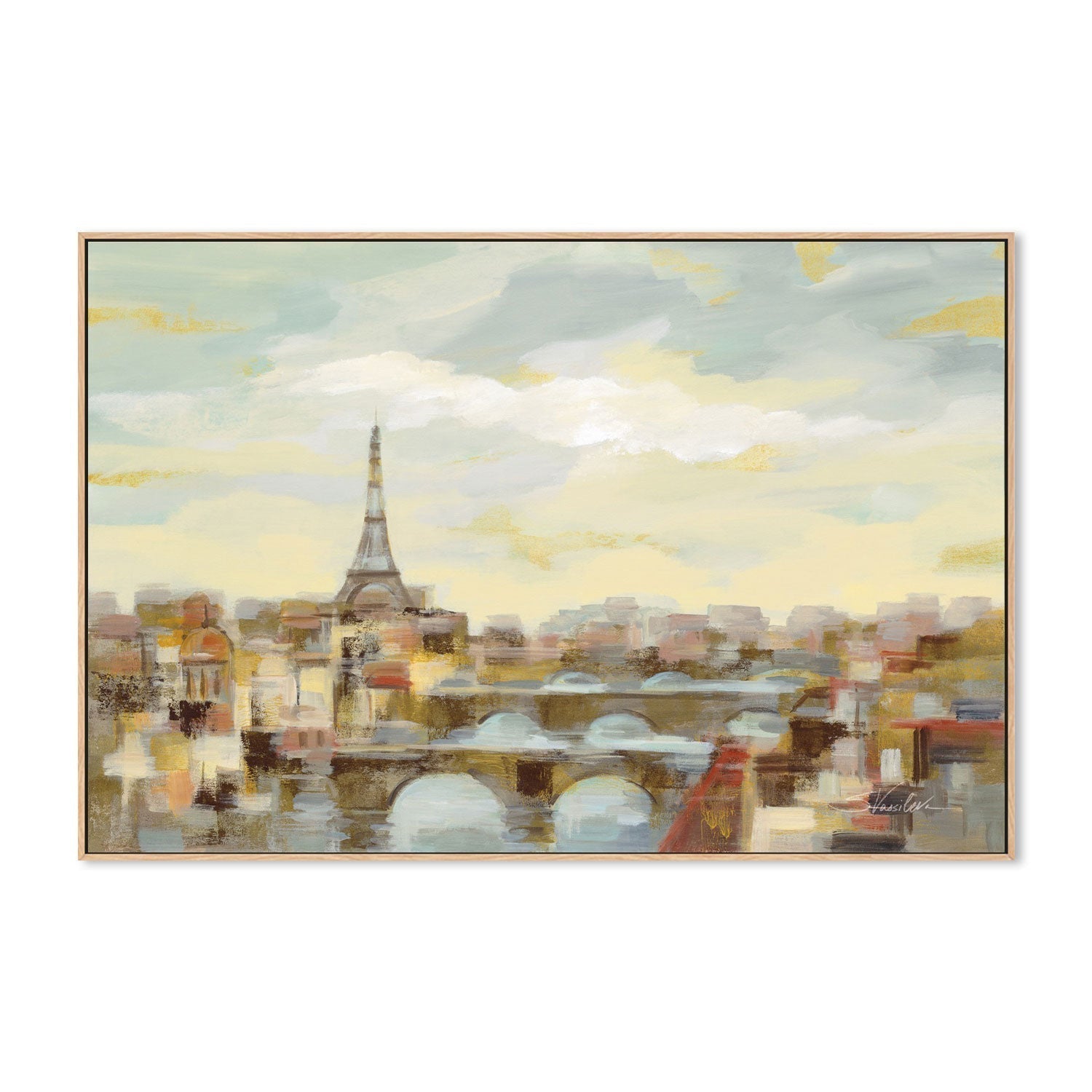 wall-art-print-canvas-poster-framed-Paris Afternoon-by-Silvia Vassileva-Gioia Wall Art