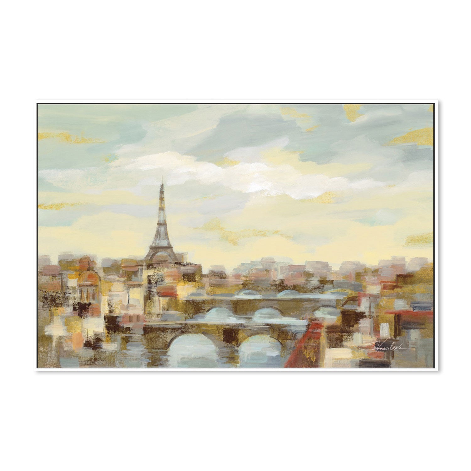 wall-art-print-canvas-poster-framed-Paris Afternoon-by-Silvia Vassileva-Gioia Wall Art