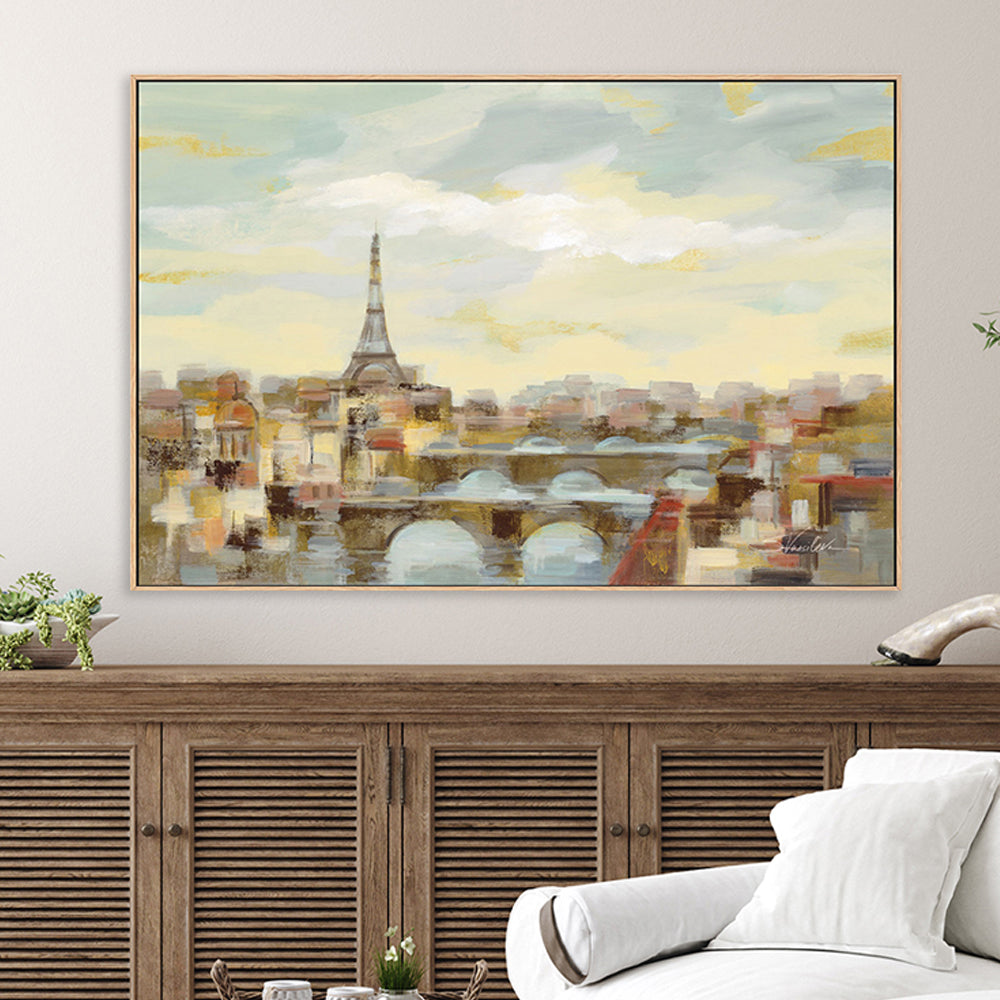 wall-art-print-canvas-poster-framed-Paris Afternoon-by-Silvia Vassileva-Gioia Wall Art