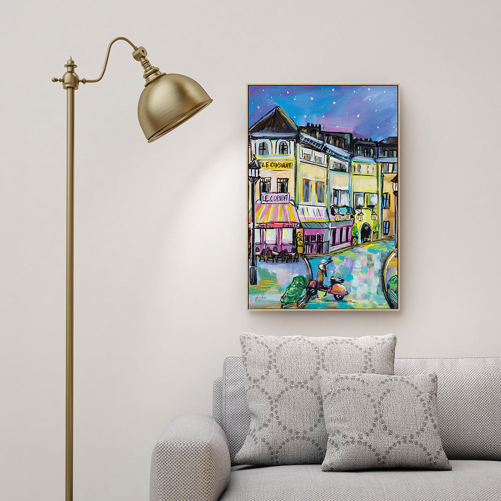 wall-art-print-canvas-poster-framed-Paris Evening, Style A-by-Jeanette Vertentes-Gioia Wall Art