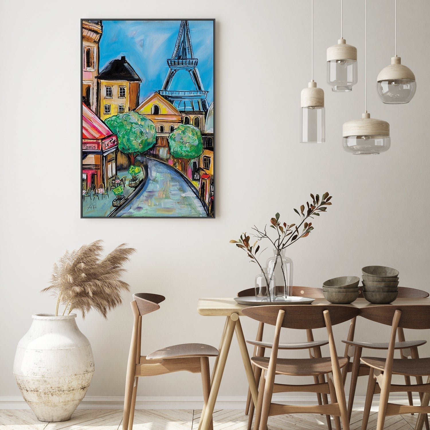 wall-art-print-canvas-poster-framed-Paris Evening, Style B-by-Jeanette Vertentes-Gioia Wall Art