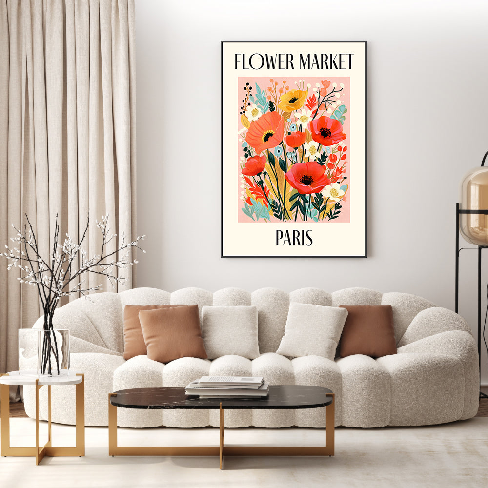 wall-art-print-canvas-poster-framed-Paris, Flower Market , By Lia Nell-7