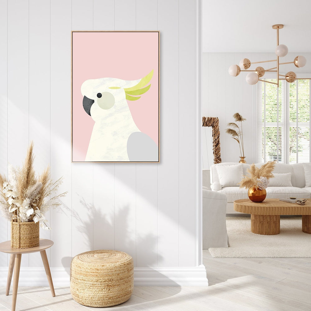 wall-art-print-canvas-poster-framed-Parrot, Style A , By Dan Hobday-by-Dan Hobday-Gioia Wall Art