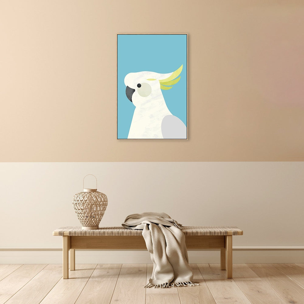 wall-art-print-canvas-poster-framed-Parrot, Style B , By Dan Hobday-by-Dan Hobday-Gioia Wall Art