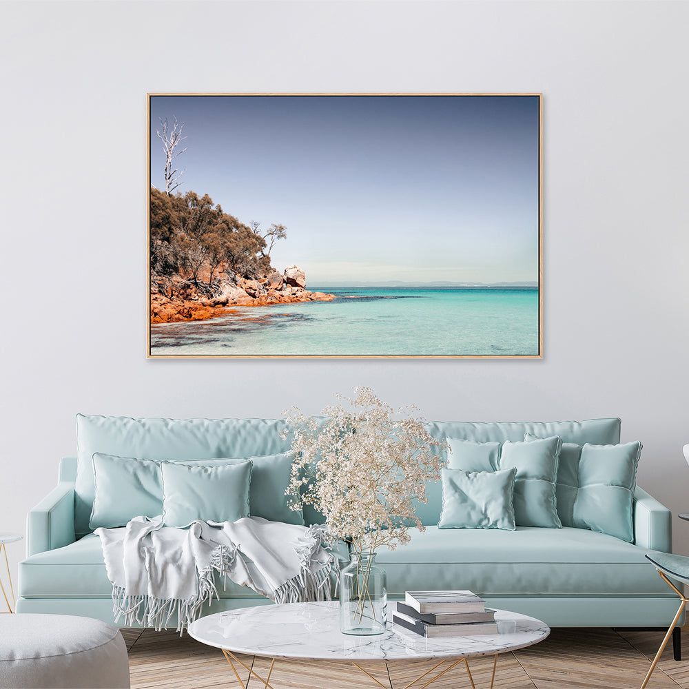 wall-art-print-canvas-poster-framed-Passage Beach, Great Oyster Bay, Tasmania , By Earth Sea & Me , By Earth Sea & Me-GIOIA-WALL-ART