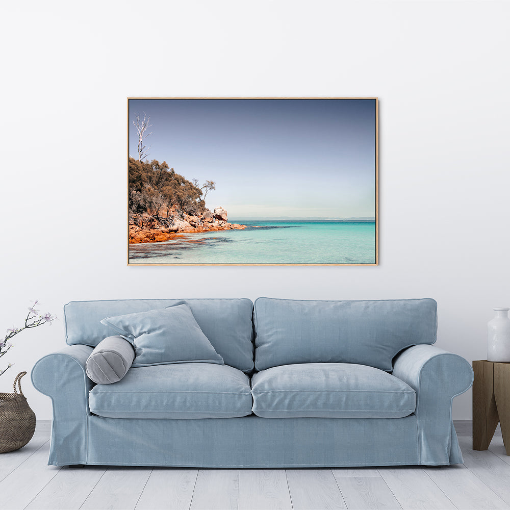 wall-art-print-canvas-poster-framed-Passage Beach, Great Oyster Bay, Tasmania , By Earth Sea & Me , By Earth Sea & Me-GIOIA-WALL-ART