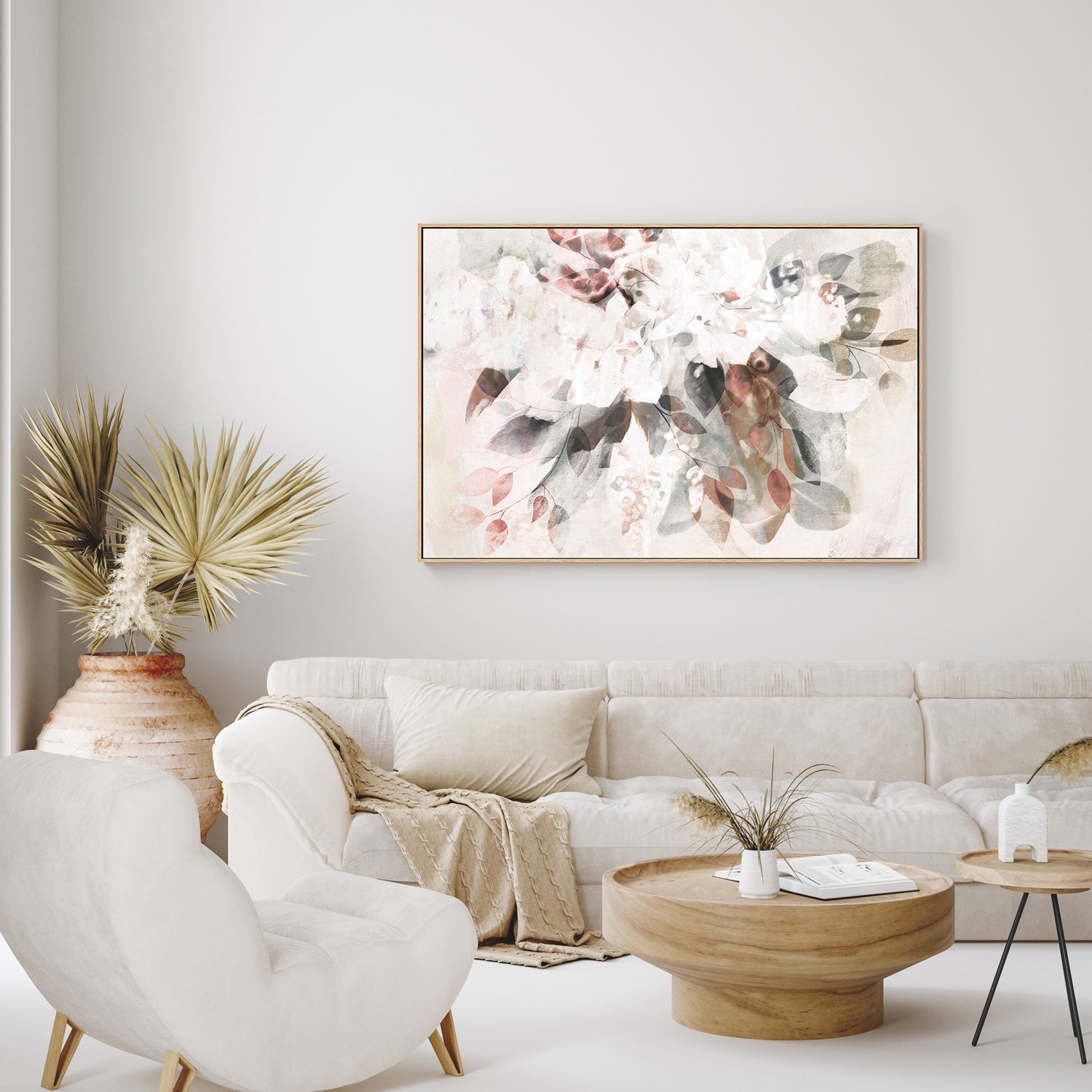 wall-art-print-canvas-poster-framed-Pastel Abstract Bouquet , By Dear Musketeer Studio-GIOIA-WALL-ART