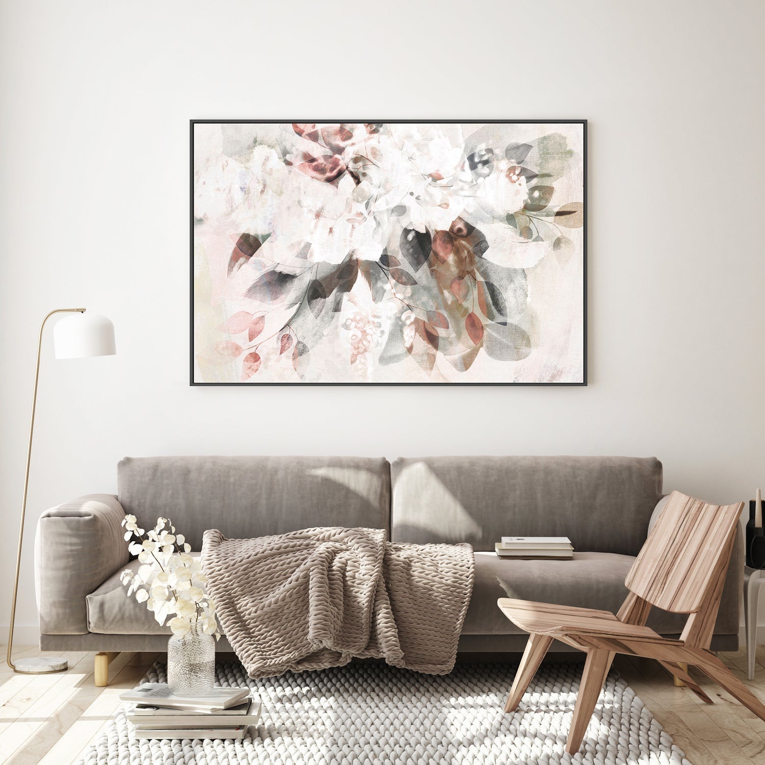 wall-art-print-canvas-poster-framed-Pastel Abstract Bouquet , By Dear Musketeer Studio-GIOIA-WALL-ART