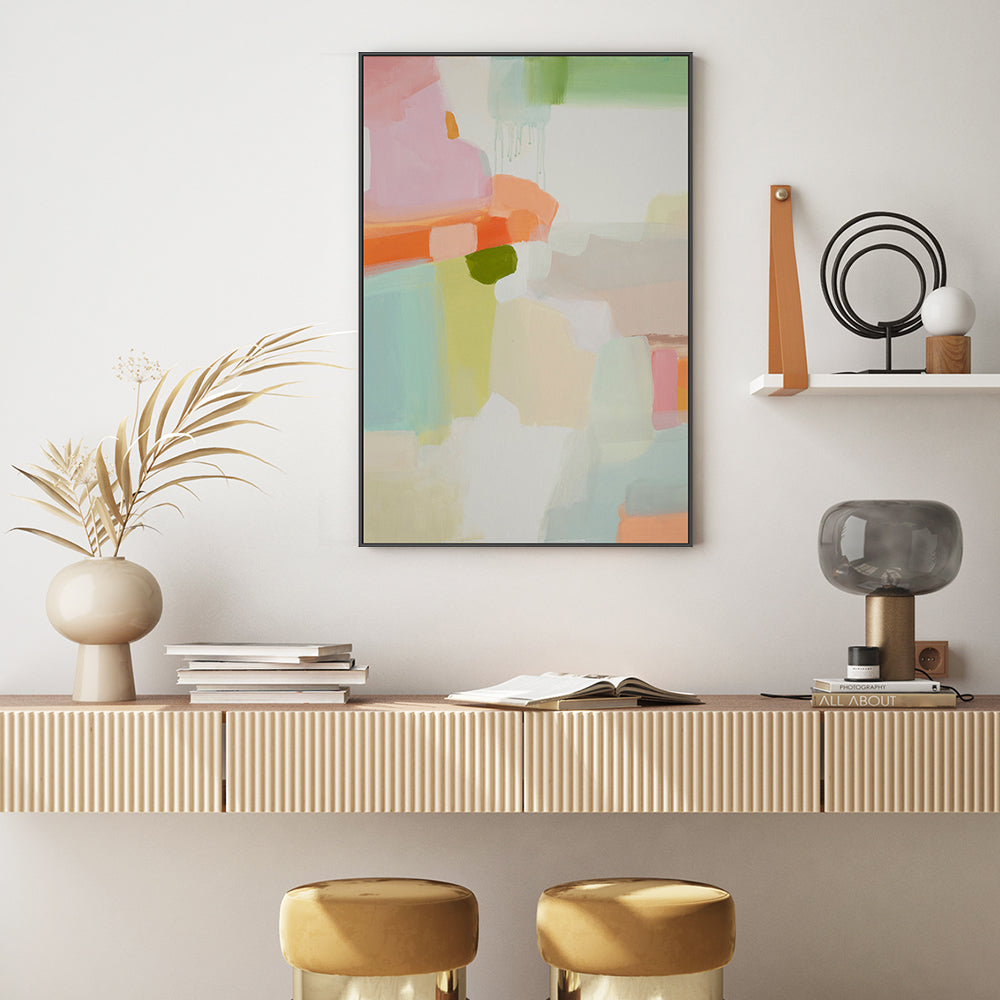 wall-art-print-canvas-poster-framed-Pastel Abstract, Style A , By Jenny Westenhofer Art-7