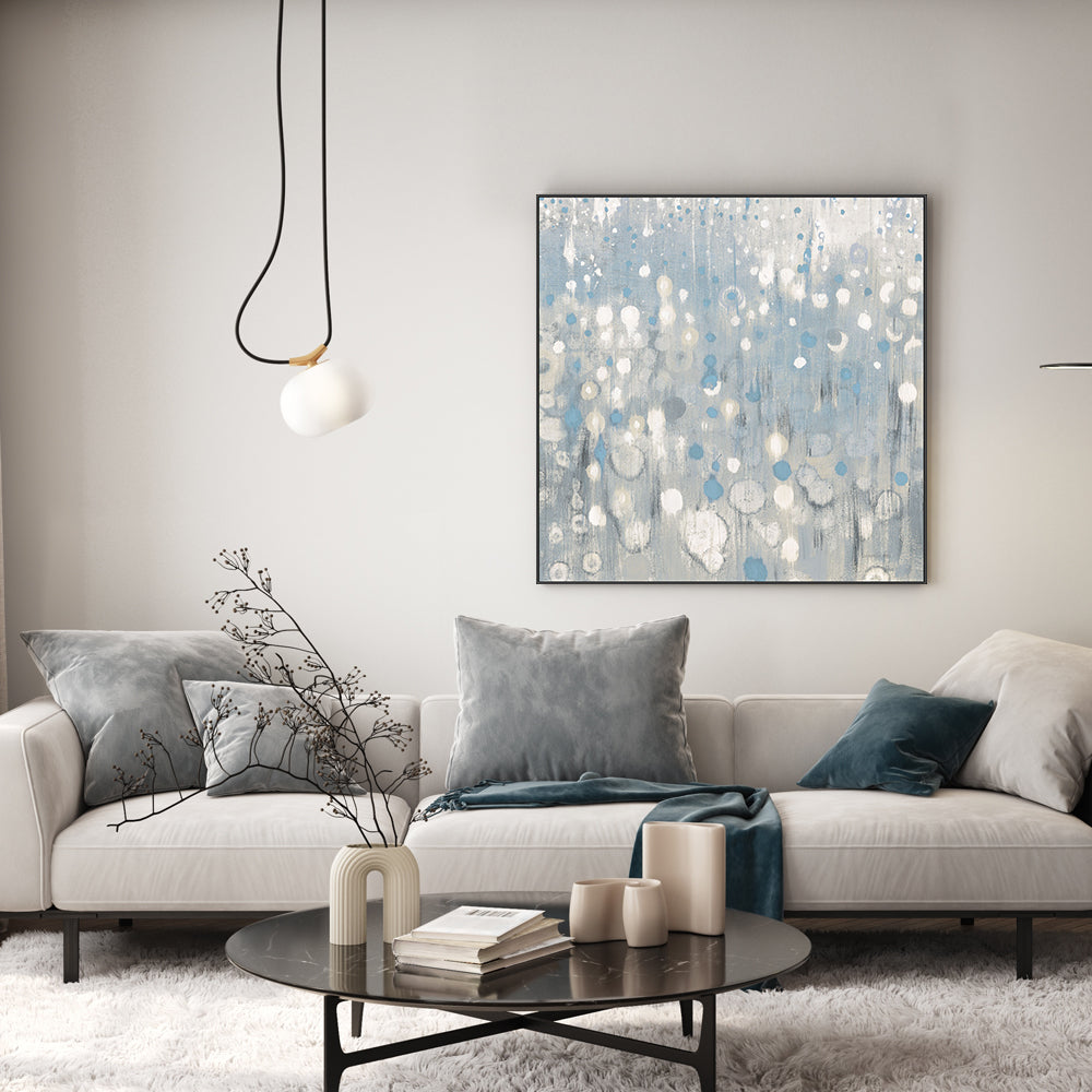 wall-art-print-canvas-poster-framed-Pastel Blue Rain , By Danhui Nai-GIOIA-WALL-ART