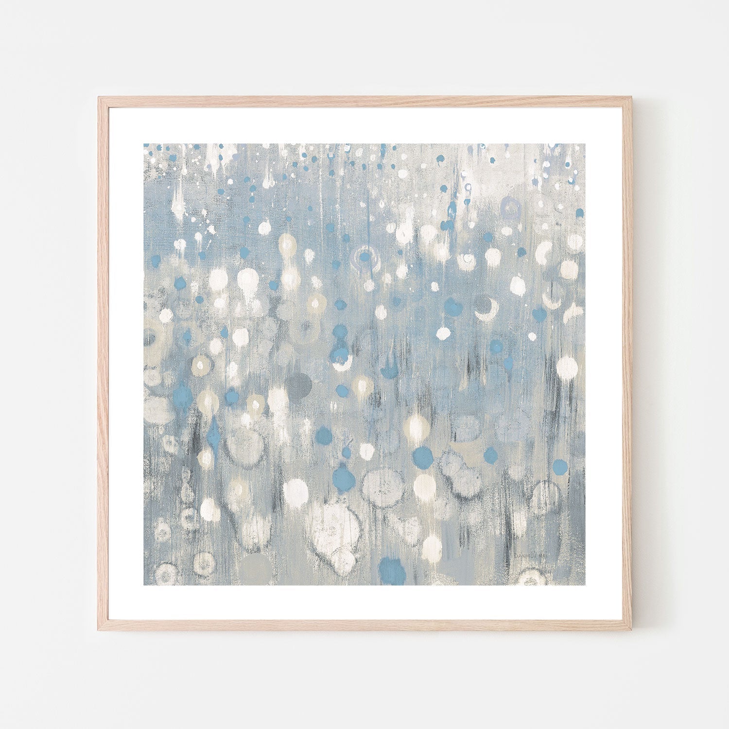 wall-art-print-canvas-poster-framed-Pastel Blue Rain , By Danhui Nai-GIOIA-WALL-ART