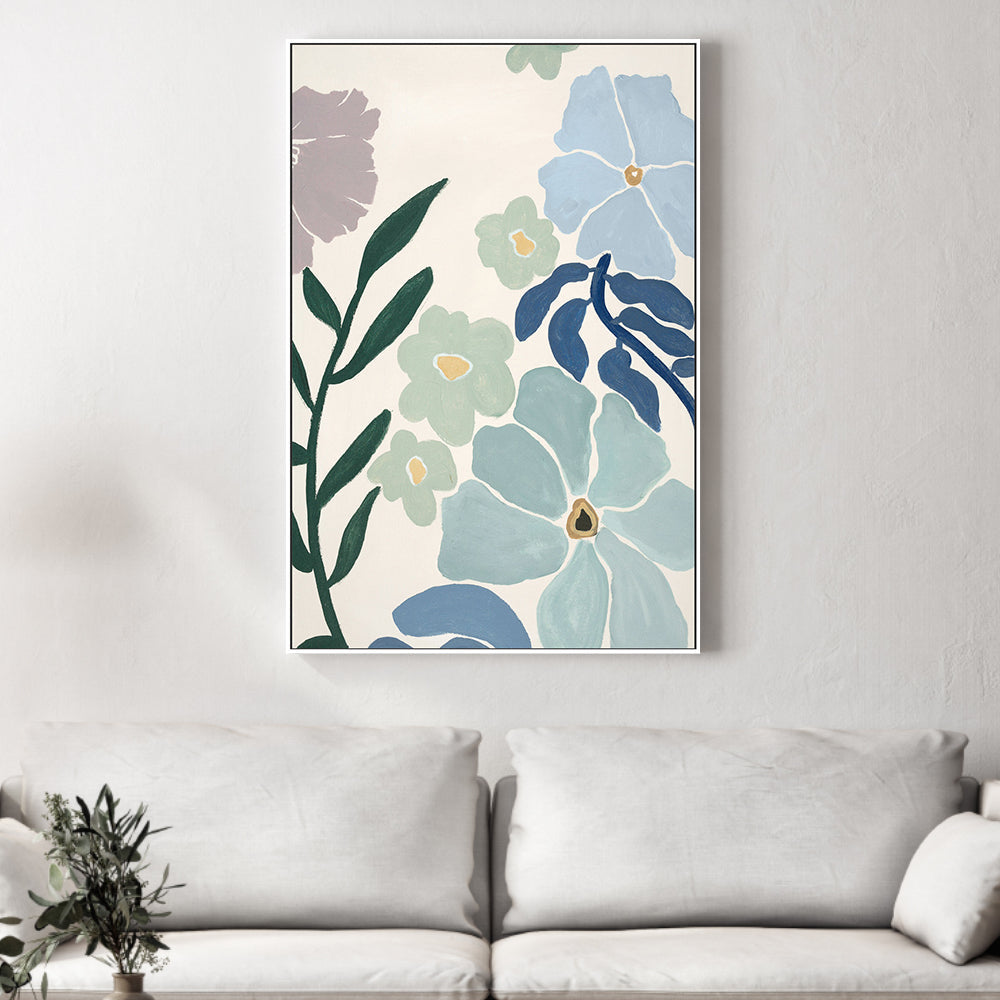 wall-art-print-canvas-poster-framed-Pastel Daisy, Style A-2