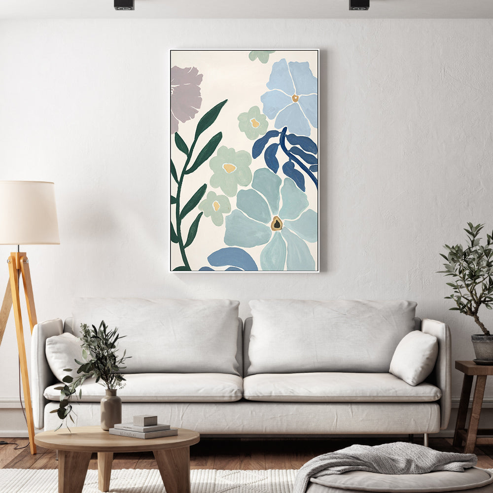 wall-art-print-canvas-poster-framed-Pastel Daisy, Style A-8